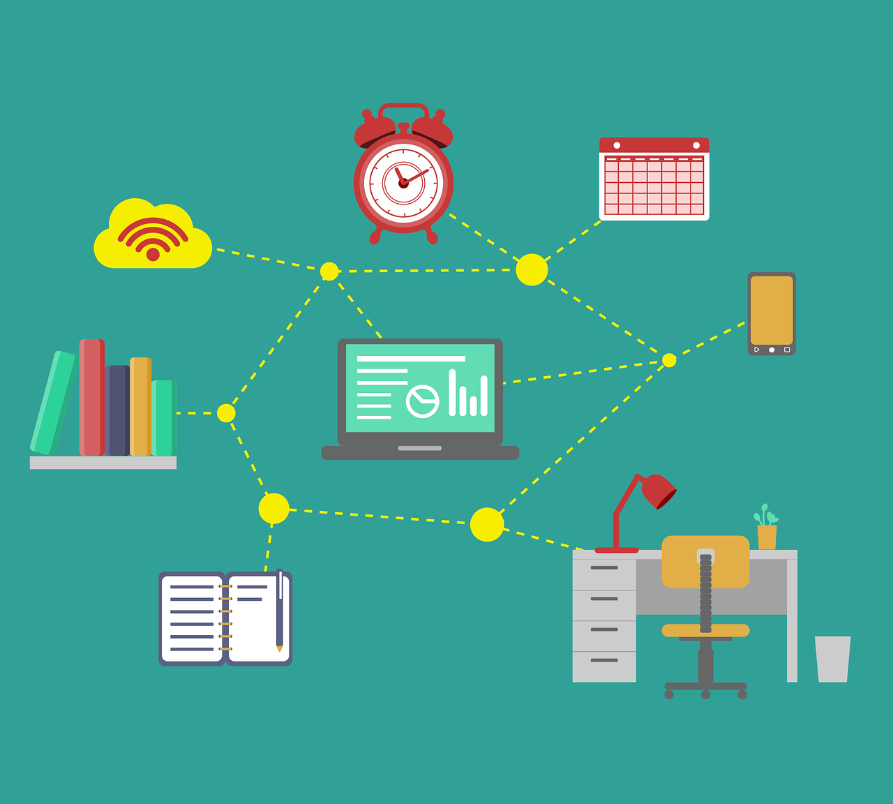 infographic, study, work at home